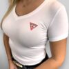 t-shirt biała guess