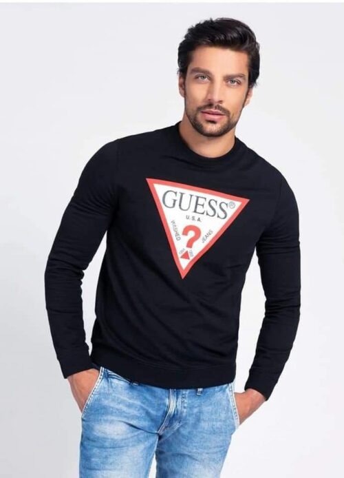 czarna bluza męska GUESS