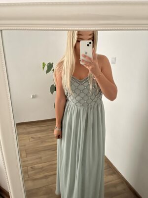 sukienka miętowa