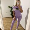 komplet dresowy fioletowy